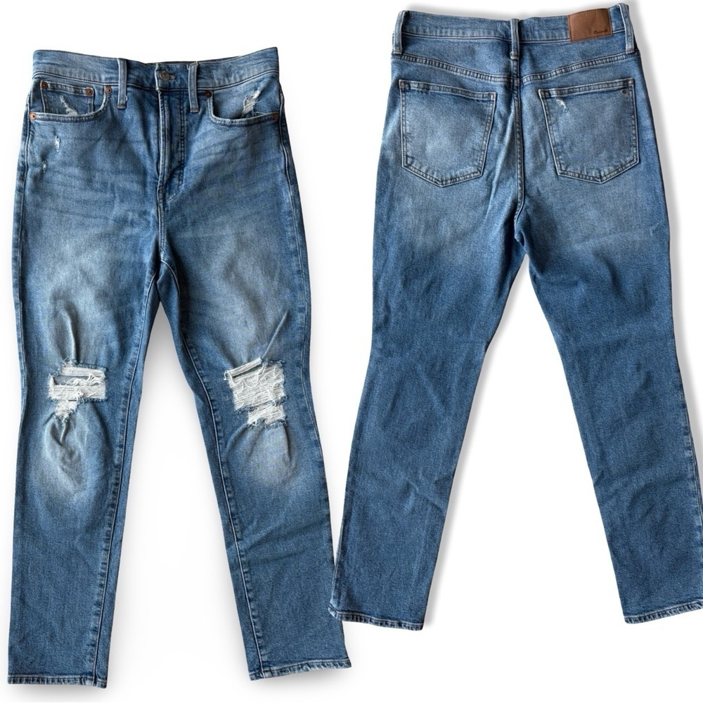 Madewell The Perfect Vintage Jean in Light Denman Wash & Distressed | Size 29 - Picture 14 of 16